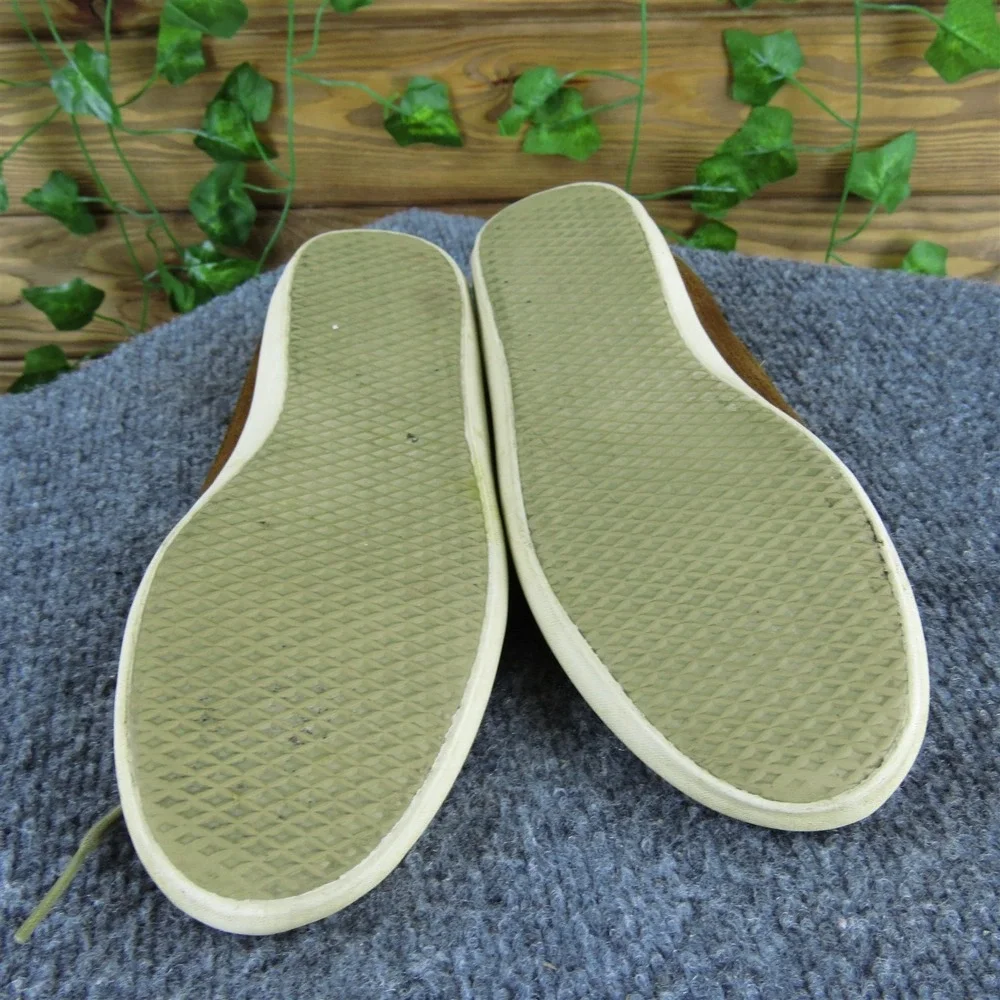VANS Women‎ Rata Flat Sneaker Brown Leather Sz 5.5 Medium  Used 2025